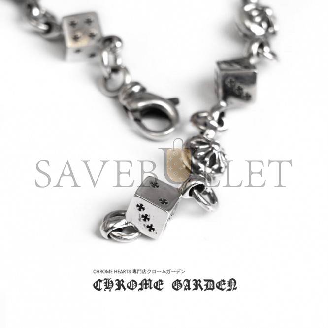 CHROME HEARTS  DICE AND CROSSBALL BRACELET