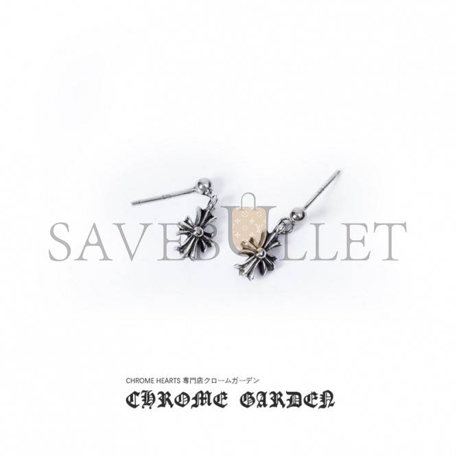 CHROME HEARTS TINY E CH PLUS DROP EARRINGS