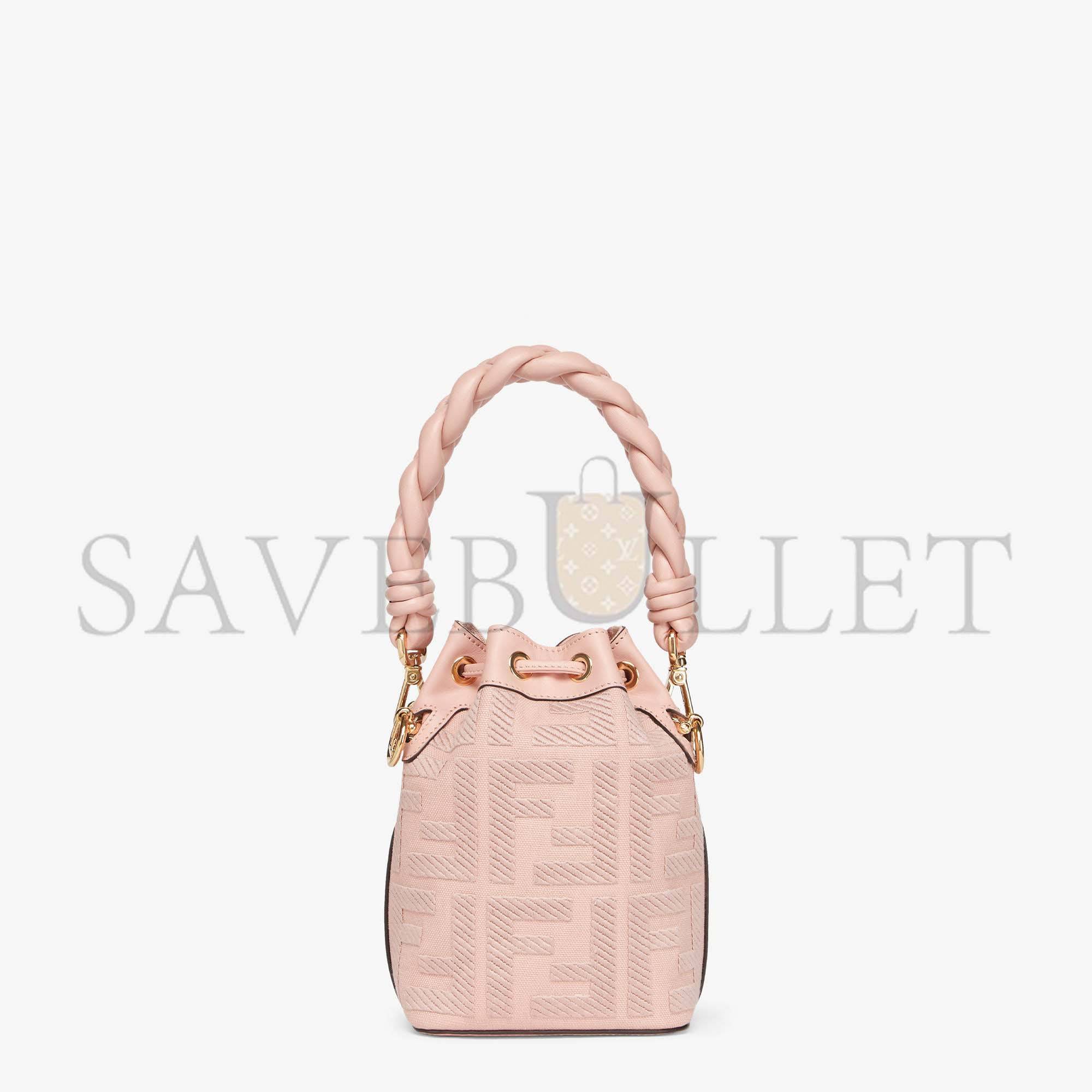 FENDI MON TRESOR - PINK FF CANVAS MINI-BAG 8BS010AKKWF0J2F (18*12*10cm)