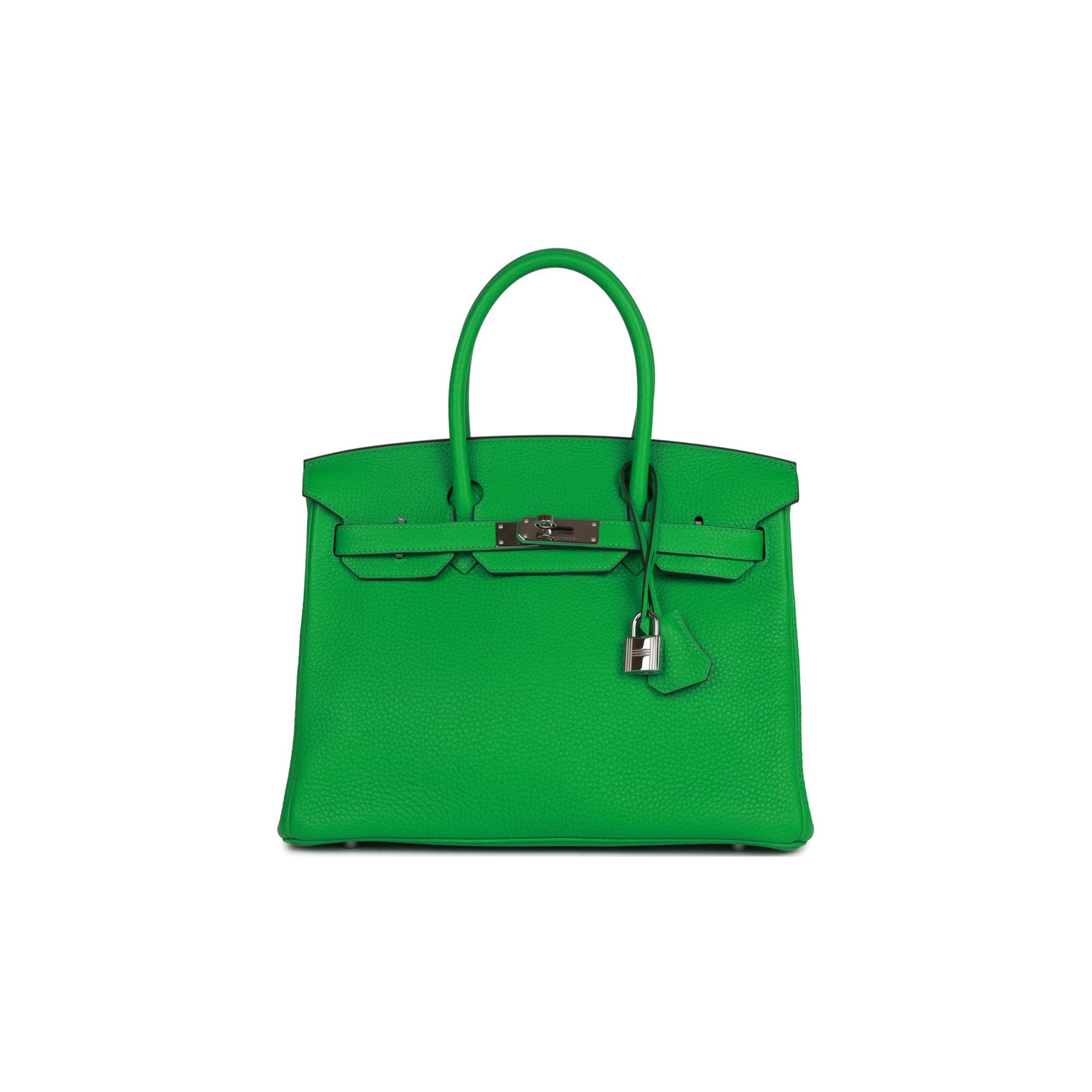 HERMES BIRKIN 30 BAMBOU CLEMENCE PALLADIUM HARDWARE (30cm)