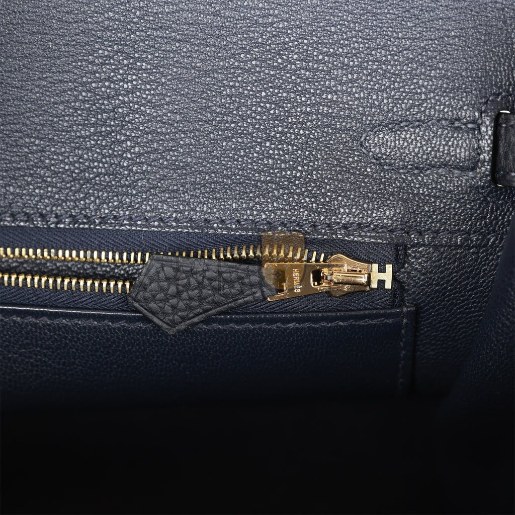 HERMES BIRKIN 25 BLEU SAPHIR LIZARD PALLADIUM HARDWARE HANDMADE (25*19*12.cm)